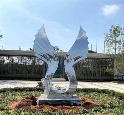 不锈钢镜面抽象个性翅膀博鱼网页版