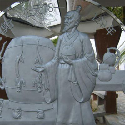 古代名人景观浮雕创意不锈钢张衡博鱼网页版
