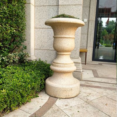 别墅小区花岗岩石雕花盆博鱼网页版