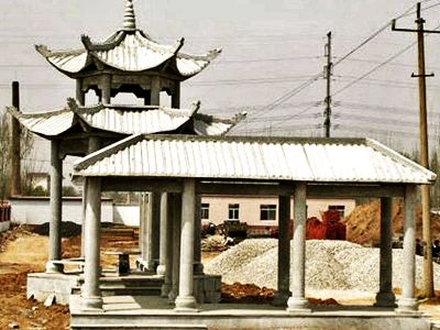 景区简易长廊仿古建凉亭休闲座椅博鱼网页版