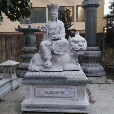 大理石石雕户外寺庙文殊普贤博鱼网页版