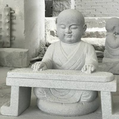 大理石石雕寺庙小沙弥博鱼网页版