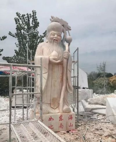 户外大型晚霞红神像老寿星景观福禄寿博鱼网页版
