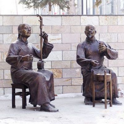 城市街头仿古青铜古代人物博鱼网页版