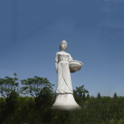 景区园林古代美女秦罗敷采桑汉白玉博鱼网页版