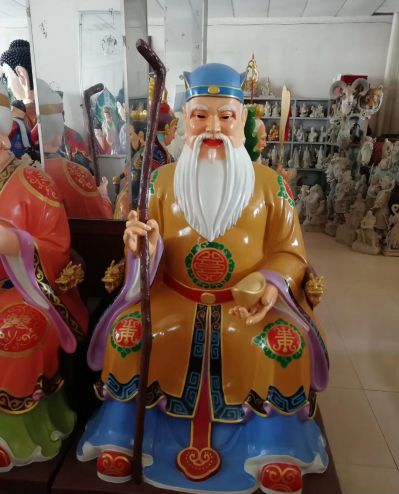 寺庙玻璃钢彩绘神像土地公博鱼网页版