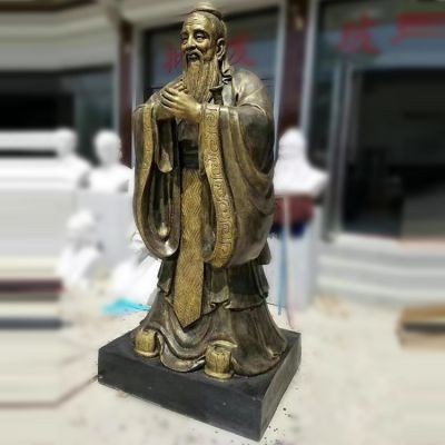 铜铸室内创意喷金孔子博鱼网页版