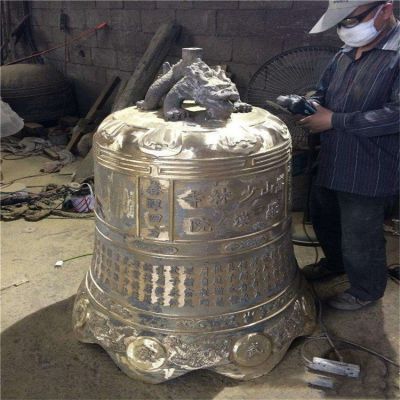 寺庙大型铜雕祈福铜钟博鱼网页版摆件