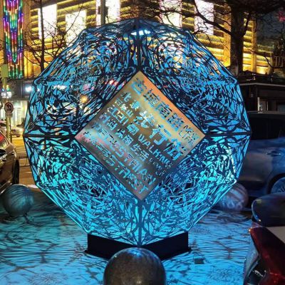 不锈钢透光镂空球