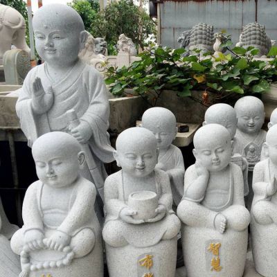 特色石雕寺庙小沙弥 圆雕石头小和尚 博鱼网页版