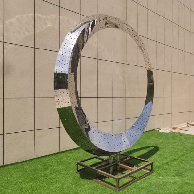 广场不锈钢灯光亮化圆环园林景观博鱼网页版