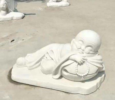 和尚博鱼网页版-汉白玉摆姿势的小和尚博鱼网页版