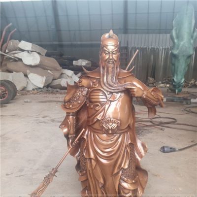 立式拿刀宗教寺庙武财神关公关羽博鱼网页版