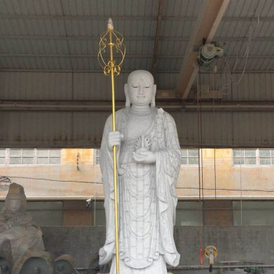 大理石石雕户外园林景观寺庙供奉地藏王博鱼网页版