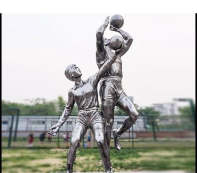 镜面不锈钢公园打篮球人物博鱼网页版