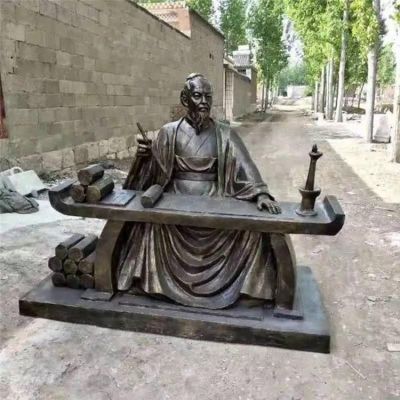 玻璃钢仿铜户外园林景观古代人物博鱼网页版
