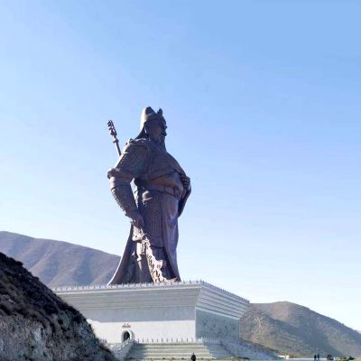 户外景区大型不锈钢仿铜关公博鱼网页版