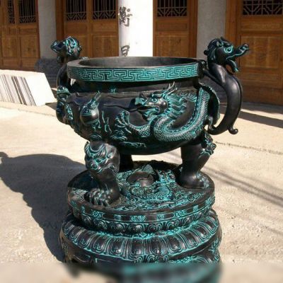 寺庙庭院创意青铜器浮雕镇宅鼎博鱼网页版