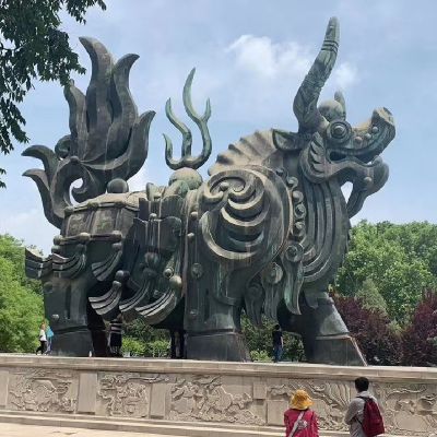 户外景区大理石石雕大型神兽博鱼网页版
