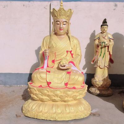 宗教寺庙供奉铜雕地藏王博鱼网页版摆件