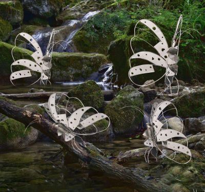 公园不锈钢立体蝴蝶博鱼网页版