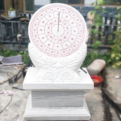 大型景观汉白玉石雕日晷博鱼网页版