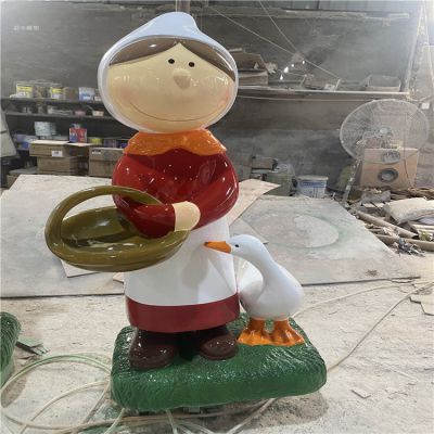 商场园林玻璃钢卡通人物博鱼网页版