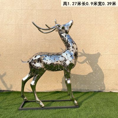 企业不锈钢镜面镂空梅花鹿博鱼网页版