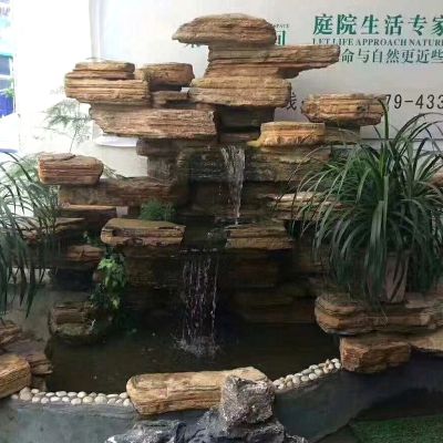 公司室内摆放奇石景观假山装饰景观博鱼网页版