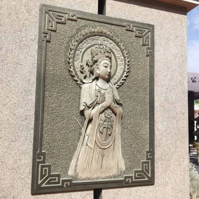 花岗岩观音菩萨石刻浮雕壁画