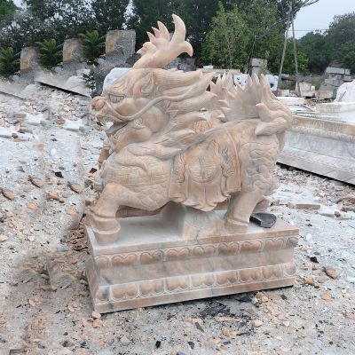寺庙大理石石雕神兽麒麟博鱼网页版