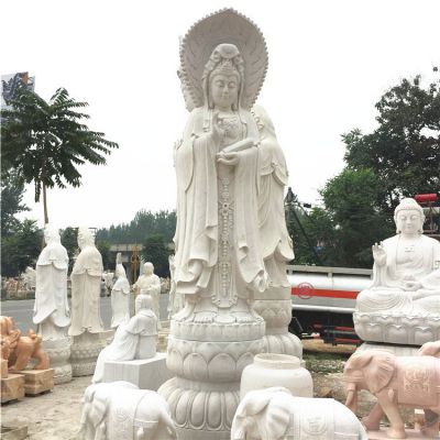 广场大型大理石石雕滴水观音博鱼网页版
