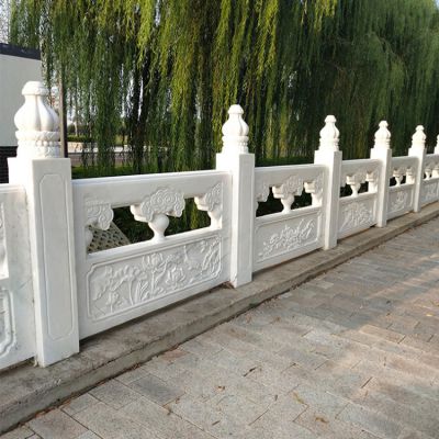 小区景观河道汉白玉镂空栏板博鱼网页版
