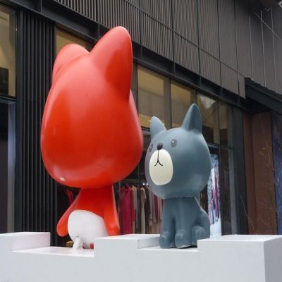 商业街户外摆放玻璃钢卡通公仔小品博鱼网页版