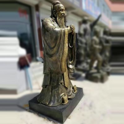 玻璃钢人物孔子博鱼网页版学院景观摆件