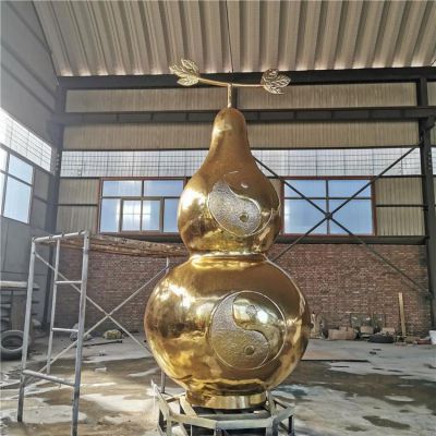铜雕大型家用寺庙八卦葫芦博鱼网页版