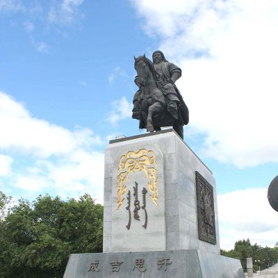 铜雕历史名人景观成吉思汗骑马博鱼网页版