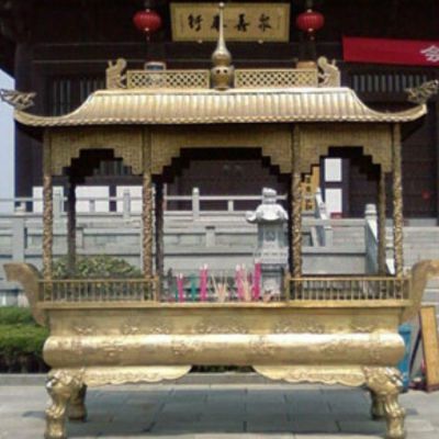 寺庙大型铜雕香炉博鱼网页版