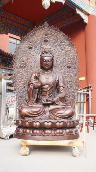 寺庙景点铜雕观音博鱼网页版
