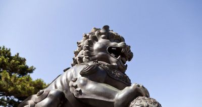 不锈钢仿铜户外大型狮子博鱼网页版