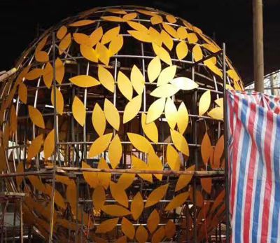 户外公园创意抽象镂空球博鱼网页版