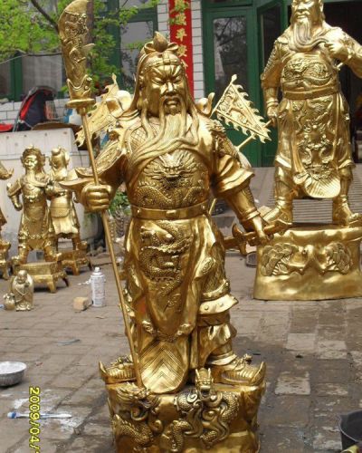纯金打造立式招财武财神博鱼网页版