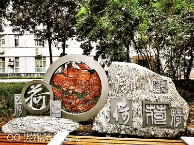 公园不锈钢仿铜荷花浮雕景观石博鱼网页版
