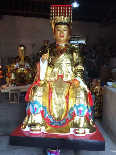 树脂彩绘贴金寺庙王母博鱼网页版