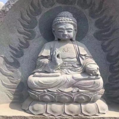 大理石石雕寺庙供奉如来博鱼网页版