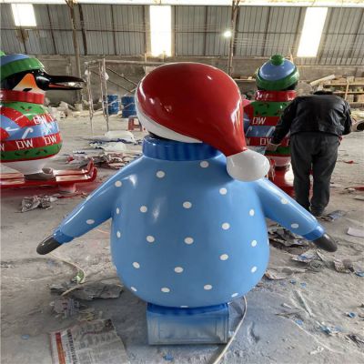 儿童主题乐园玻璃钢卡通企鹅博鱼网页版