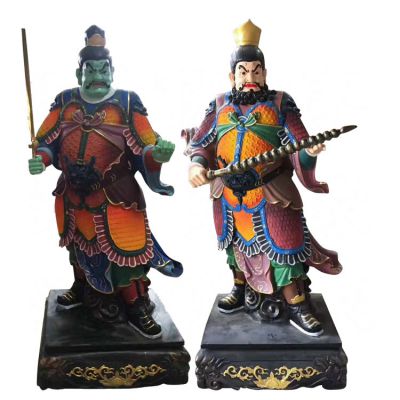 宗教寺院摆放四大天王玻璃钢神像博鱼网页版