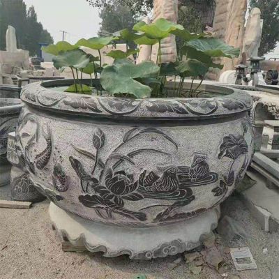 仿古做旧大型庭院养鱼种花鱼缸摆件