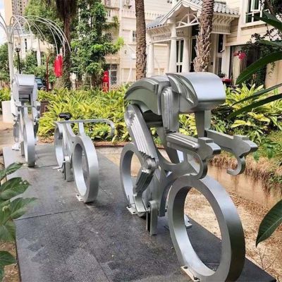 不锈钢骑行运动博鱼网页版，抽象体育运动主题博鱼网页版