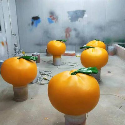 玻璃钢仿真水果摆件户外园林桔子博鱼网页版